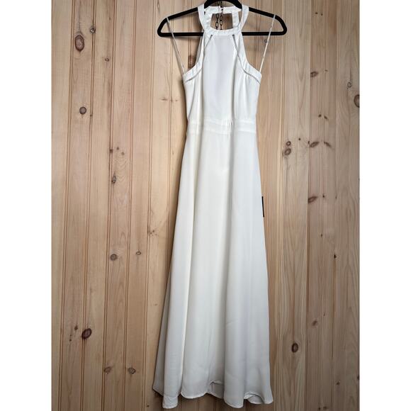 NWT Lulus Summer Dream White Midi Dress Open Back Cocktail Beachy Classy Size M - Picture 7 of 8
